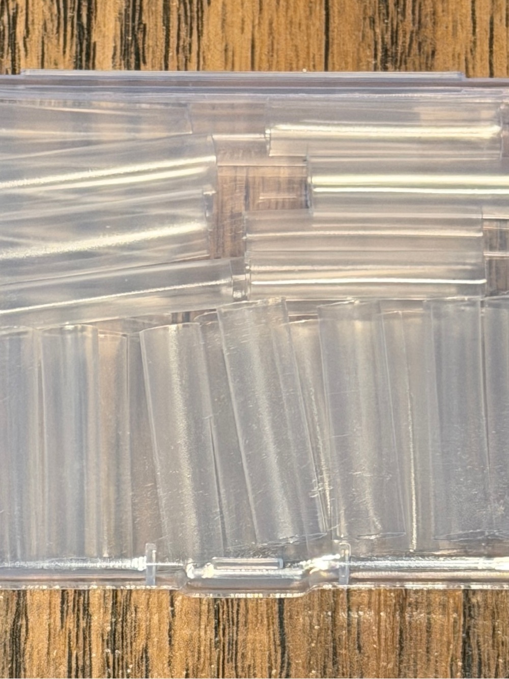 Clear Translucent Plastic Beads Tubes